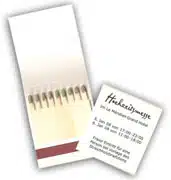 Bild Streichholzbriefchen mit Logo bedruckt Art. 104